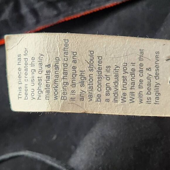 Moyna hand crafted suede bag embroidered beaded floral strap crossbody black NEW - Picture 9 of 10